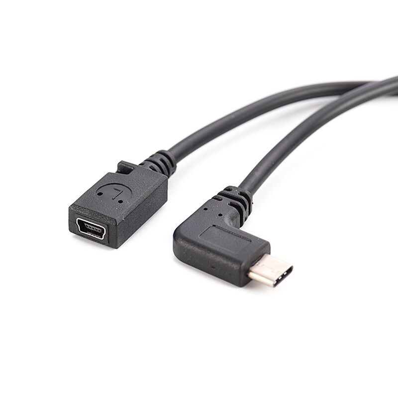 angle USB C to MINI USB otg Cable for camera