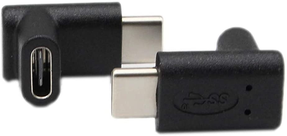 90 Degree USB-C Type C Male to Female Adapter