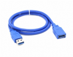 50cm blue color USB 3.0 A male to USB 3.0 A female extension cable