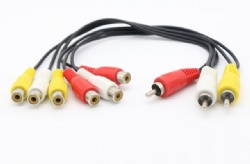 3RCA Male to 6RCA Female stereo audio cable top quality cabletolink 2022