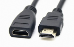 HDMI A male to HDMI A female extension cable 24K gold plated