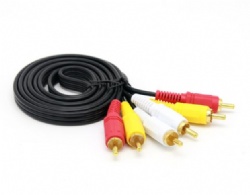 3RCA Male to 3RCA male stereo audio cable