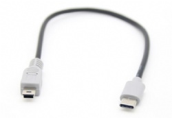 30cm USB C male to Mini usb 5pin OTG Cable
