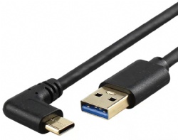 short angle USB 3.0 C male to USB A male power charge cable