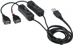 USB 2.0 Male to Female Splitter