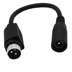 DC5.5*2.1mm female to XLR 3PIN Male cable 15cm black color