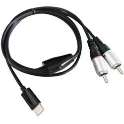 usb Type-C to 2 Male RCA Stereo Adapter Cord cable 1m/3ft cabletolink
