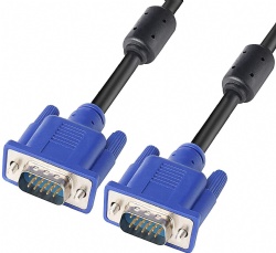 VGA to VGA Monitor Cable HD15 Male to Male for TV Computer Projector (3 Feet)
