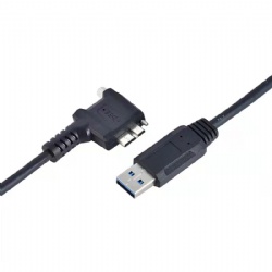 up/down/left/right angle micro usb 3.0 male with panel mount screw cable for camera