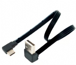 UP angle USB C male to USB A short data transfer power charge otg cable