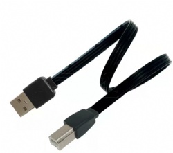 silicon short flat USB 2.0 A male to USB 2.0 B male printer cable