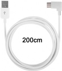 2m angle USB C cable