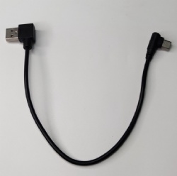 30cm angle USB C male to USB A male short cable