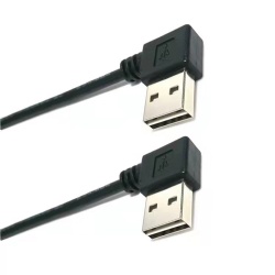 double angle USB 2.0 A male to Angle USB 2.0 A male data transfer power charge cable 2022