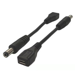 15cm Micro usb 5pin female to DC5.5*2.1MM Male power charge cable