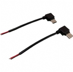 10cm 90 degree usb c male to open cable black color top quality cabletolink