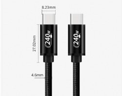 PD240W 20V5A usb C to USB C power charge cable