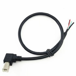 angle USB 2.0 B male to open cable