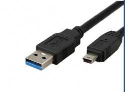 Black color mini usb 3.0 10pin male to USB 3.0 A male data power charge cable cabletolink factory