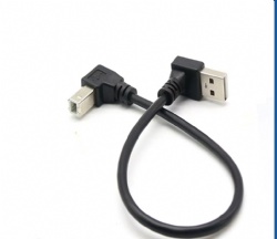 Angle USB 2.0 A male to USB 2.0 B male 90 degree cable