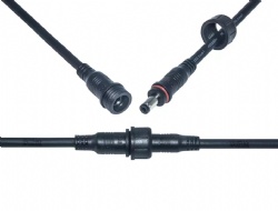 5.5mm x 2.5mm 90 Degree Right Angle DC Power Male Plug Jack to Bare Wire Open End Pigtail Power Cable Cord for DC Power Supply Cable