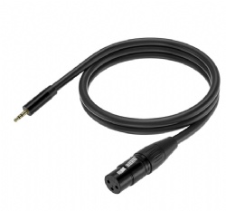 1/8 Inch TRS to Female Balanced Microphone Cable