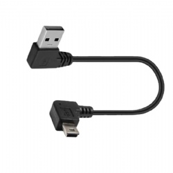 angle mini usb 5pin male to 90 degree USB 2.0 A male printer cable