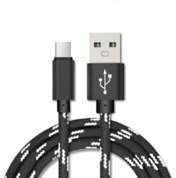 2A 3M colorful USB C male to USB A male braid power charge cable top quality cabletolink
