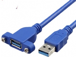 30cm USB 3.0 A male to USB 3.0 A female panel mount screw cable cabletolink 2022
