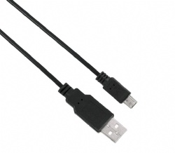 3 Ft USB 2.0 A to Mini 5 pin B Cable for External HDDS/Camera/Card Readers/ MP3 Player/Playstation -Black