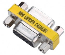 15 Pin VGA SVGA Female to Female Coupler Adapter