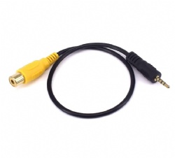 2.5mm to RCA Short Cable