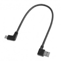 90 degree USB Type C male to USB 2.0 A male data charging cable