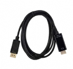 DP to HDMI Male Video UHD 4K@30Hz Nylon Braided Uni-Directional HDTV Cord for Dell