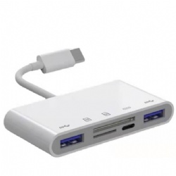 5 in 1 USB-C Splitter Thunderbolt 3 Hub to 4K HDMI Adapter for MacBook, USB 3.0 Ports, 100W PD Charger, Chosure Type C Dongle Compatible with MacBook Pro Air HP XPS and More Type C Devices