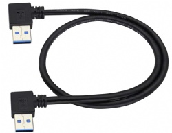 Angle USB 3.0 A male to A male power charge cable