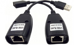 USB Over RJ45 Cat5/5e/6 Extension Extender Cable RJ45 Adapter Set