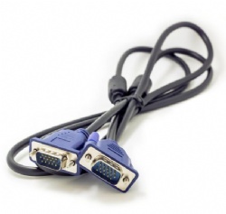 VGA to VGA Monitor Cable 5 Feet Male to Male Cord 1080P Full HD High Resolution for TV Computer Projector-Blue