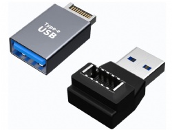 Key-A Type-E Male Port to USB A Female Port and Type E Female/USB A Male Internal Adapter Cable