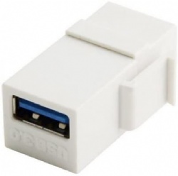 USB 3.0 A Female to A Female Extension Keystone Jack Coupler Adapter for Wall Plate