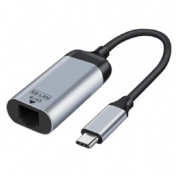 USB C male to RJ45 female 15cm black color cable