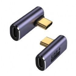 up/down angle USB C male to USB C female extension adapter