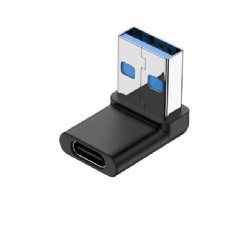 up angle USB 3.0 A male to USB C female power charge data transfer adapter