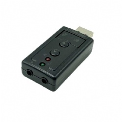 7.1 USB Stereo Audio Adapter External Sound Card - Sound card