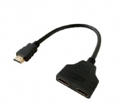 HDMI Cable 1 Input 2 Output 1080P HDMI Splitter Male To 2 Female