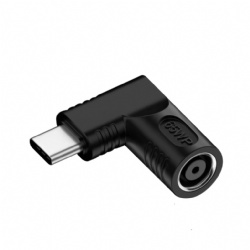 20.5V Angle DC6.0*3.7MM Female input to USB C male output converter 65W CABLETOLINK For Computer
