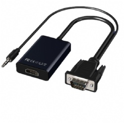 15cm VGA Male to HDMI A female with audio cable CABLETOLINK