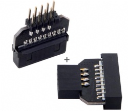 Reversible USB 2.0 9Pin Housing to Motherboard USB 3.0 20pin Header Female Adapter