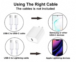 Type C Wall Charger Durable USB-C Power Delivery Adapter