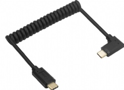 Coiled USB Type C Cable 3A Fast Charging